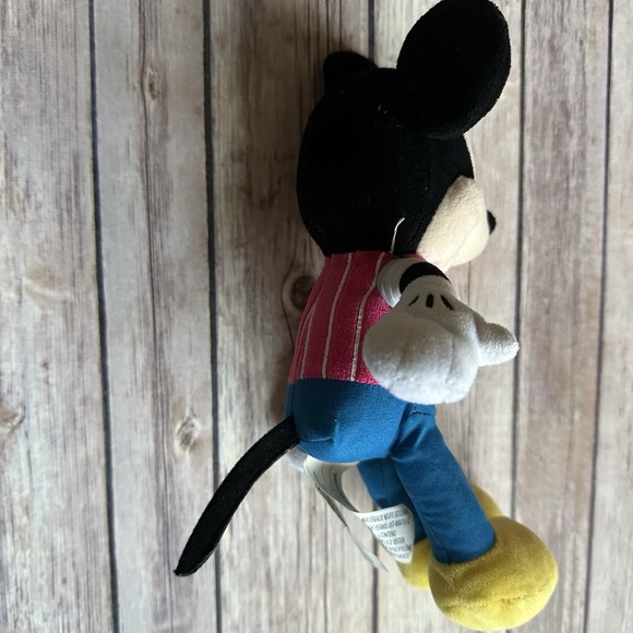 Disney Mickey Mouse Valentines Day Plush Pink Heart Vest Small 8" BEANIE - Picture 3 of 7